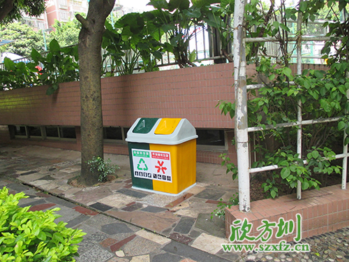 炎炎夏季，玻璃鋼垃圾桶為清遠(yuǎn)市街道帶來(lái)點(diǎn)點(diǎn)綠意