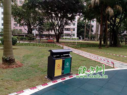 韶關(guān)機(jī)關(guān)鋼制垃圾桶，欣方圳量身定做