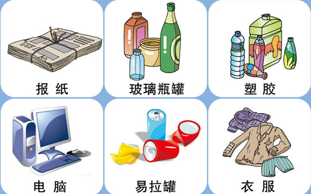 垃圾桶圖標及分類標識有哪些？